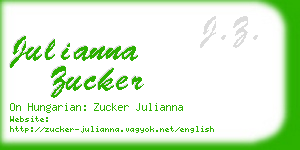 julianna zucker business card
